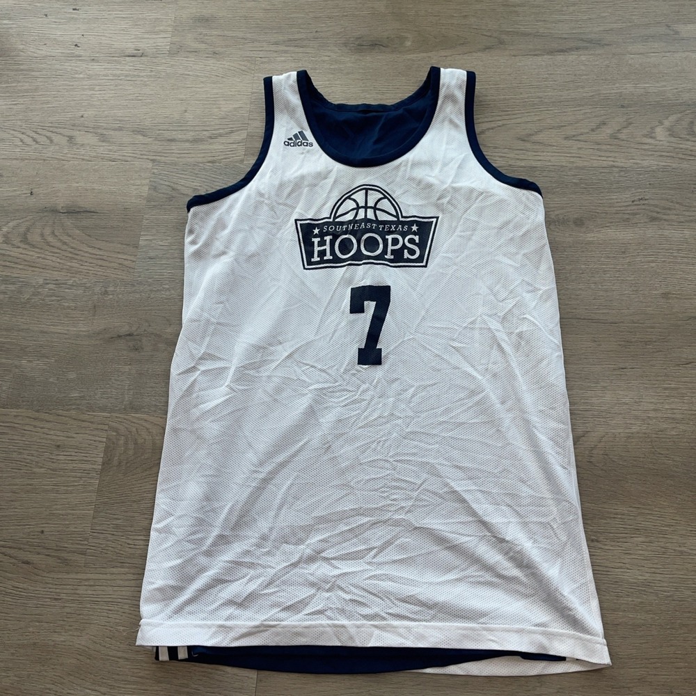 Adidas Southeast Texas Hoops Reversible Basketballs Jersey Tank Top Men's Size S - Picture 5 of 7